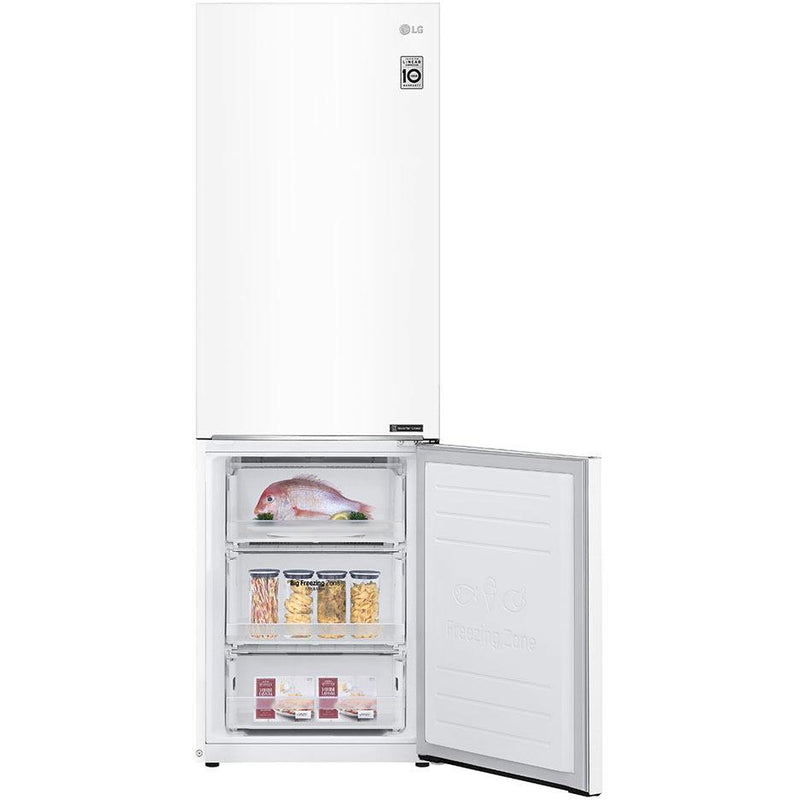 LG 24-inch, 12 cu.ft. Counter-Depth Bottom-Freezer Refrigerator with Multi-Air Flow System LBNC12231W IMAGE 6