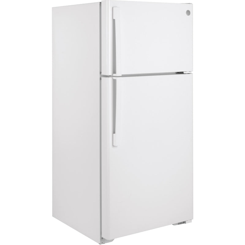 GE 28-inch, 15.6 cu.ft. Freestanding Top-Freezer Refrigerator with ClimateKeeper™ GTE16DTNRWW IMAGE 4