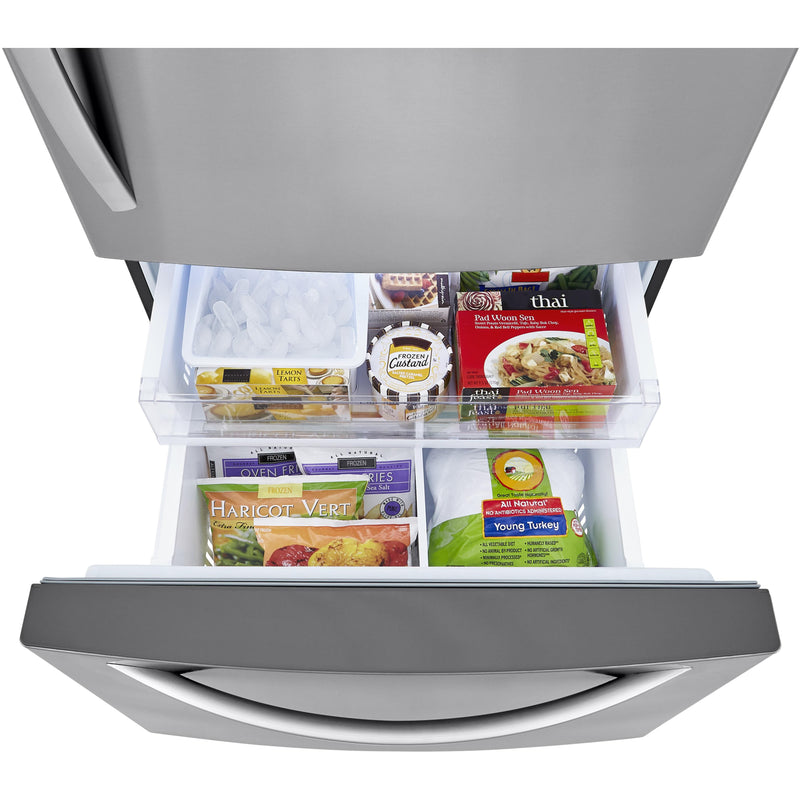 LG 33-inch, 26 cu. ft. Bottom Freezer Refrigerator with Door Cooling+ LRDCS2603S IMAGE 6