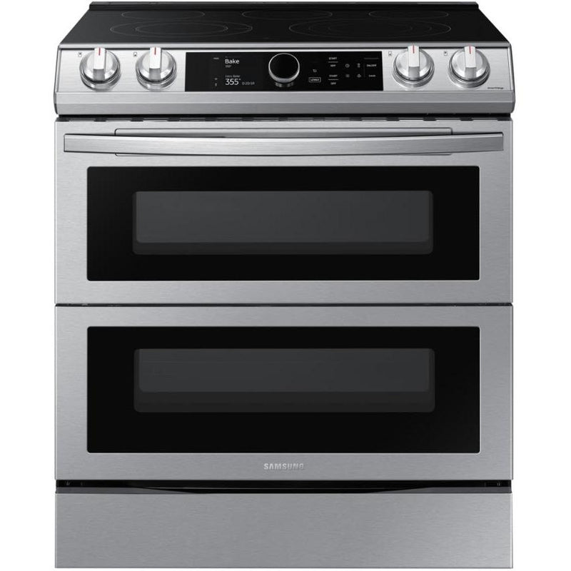 Samsung 30-inch Slide-in Electric Range with Wi-Fi Connectivity NE63T8751SS/AC IMAGE 1