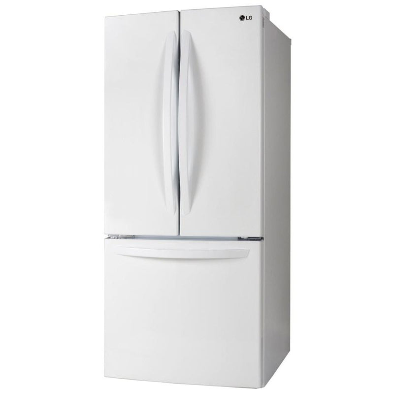 LG 30-inch, 21.8 cu.ft. Freestanding French 3-Door Refrigerator with SmartDiagnosis™ Technology LRFNS2200W IMAGE 3