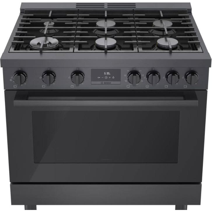 Bosch 36-inch Freestanding Dual Fuel Range with European Convection Technology HDS8645C IMAGE 5