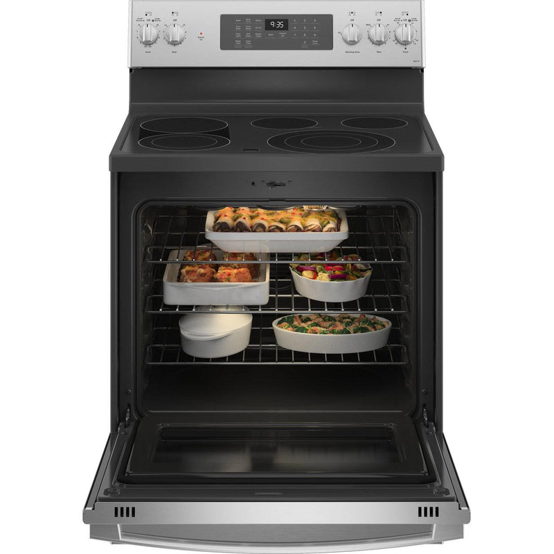 GE Profile 30-inch Freestanding Electric Range with True European Convection Technology PB935YPFS IMAGE 3