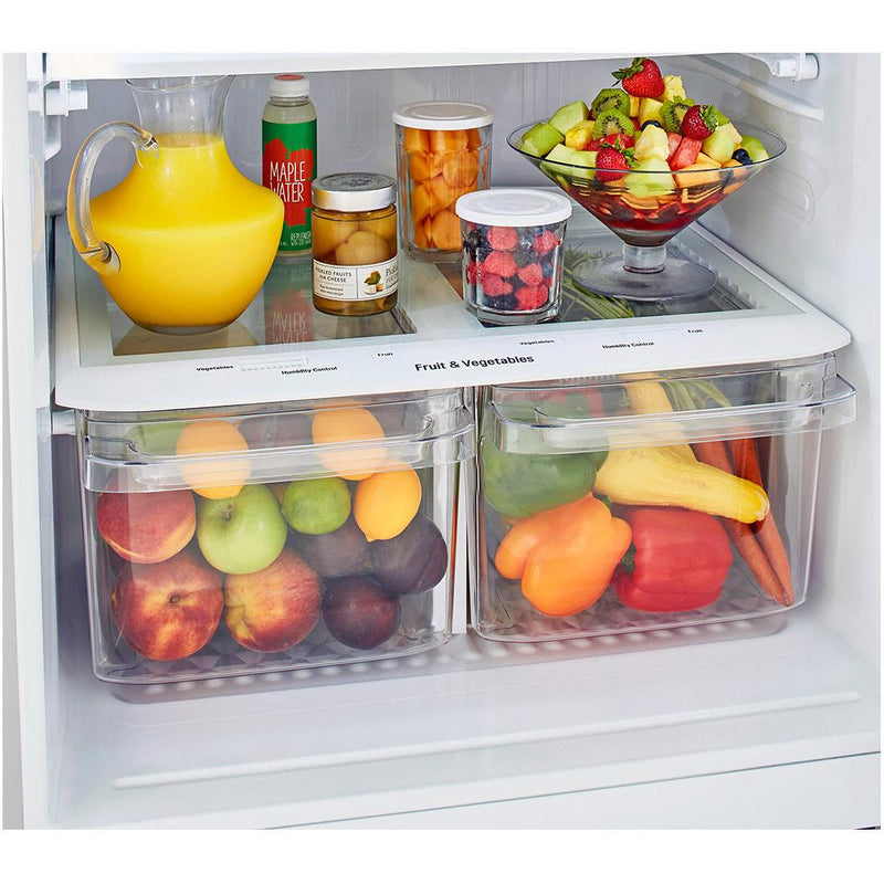 LG 30-inch, 20.2 cu.ft. Freestanding Top Freezer Refrigerator with Smart Diagnosis™ LTCS20020W IMAGE 11