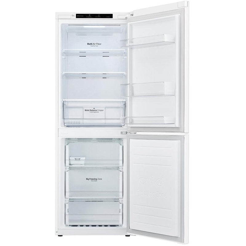 LG 24-inch, 10.8 cu.ft. Counter-Depth Bottom Freezer Refrigerator with Multi-Air Flow™ LRDNC1004W IMAGE 2