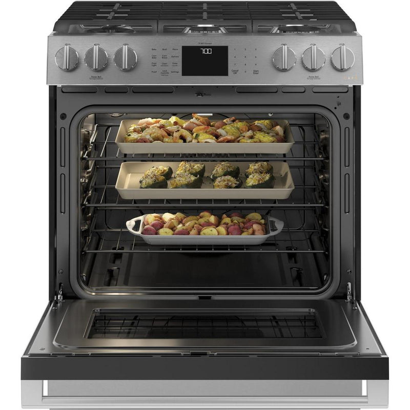 Café 30-inch Slide-in Gas Range with Convection Technology CCGS700M2NS5 IMAGE 4