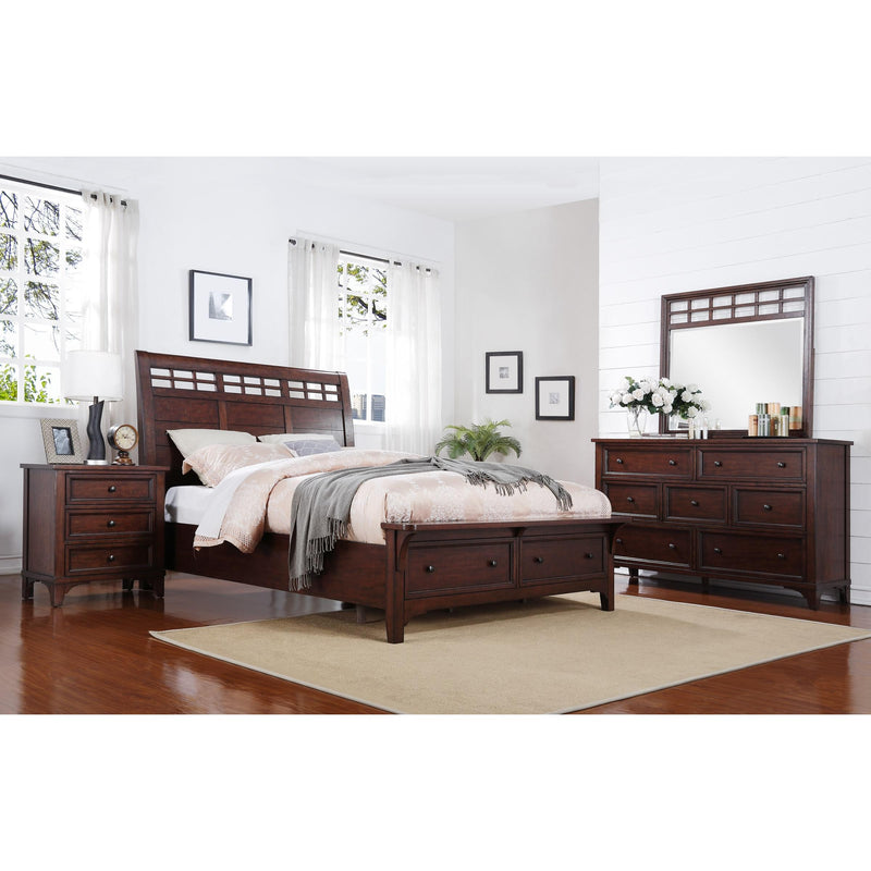 Winners Only Retreat Queen Sleigh Bed with Storage BR1001QS IMAGE 3