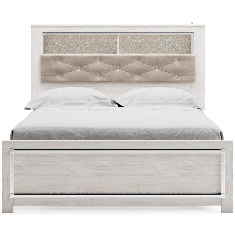 Signature Design by Ashley Altyra Queen Upholstered Bookcase Bed B2640-65/B2640-54/B2640-96 IMAGE 3