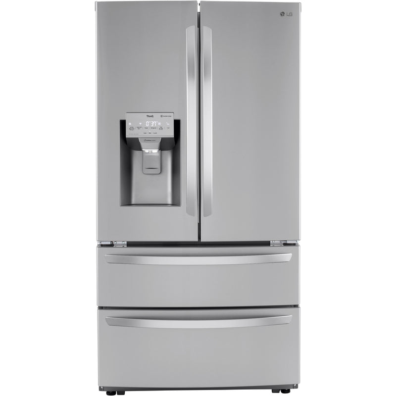 LG 36-inch, 22 cu. ft. French 4-Door Refrigerator with Ice and Water Dispenser LRMXC2206S IMAGE 1