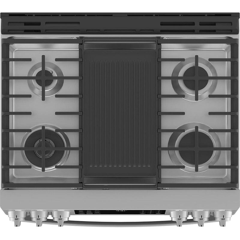 GE Profile 30-in Slide-in Dual Fuel Range with No Preheat Air fry Technology PC2S930YPFS IMAGE 4