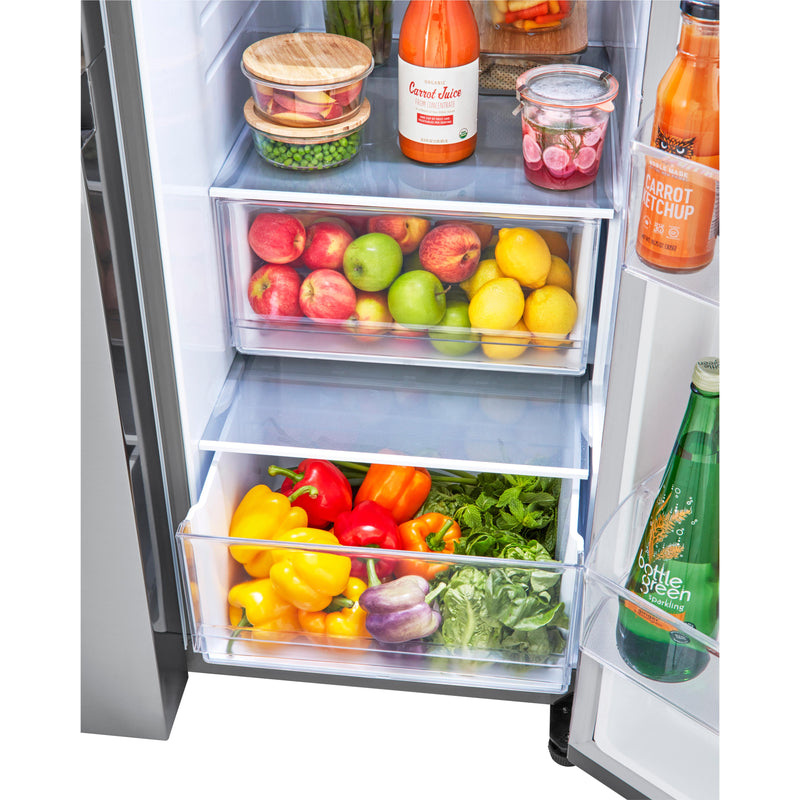 LG 36-inch, 27.2 cu.ft. Freestanding Side-by-Side Refrigerator with External Water and Ice Dispensing System LRSXS2706V IMAGE 12