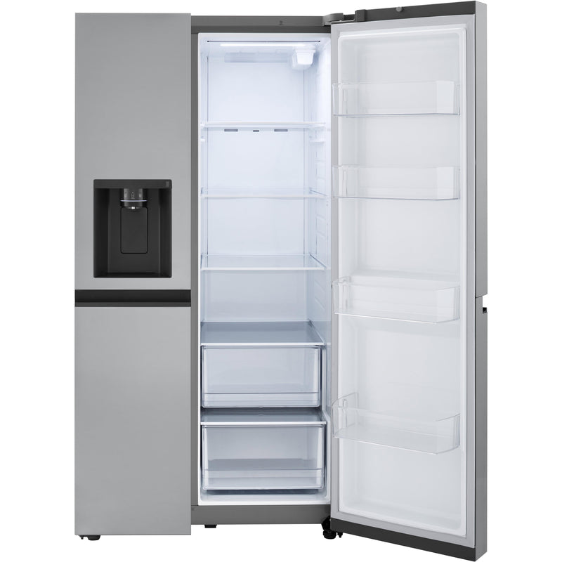LG 36-inch, 27.2 cu.ft. Freestanding Side-by-Side Refrigerator with External Water and Ice Dispensing System LRSXS2706V IMAGE 3