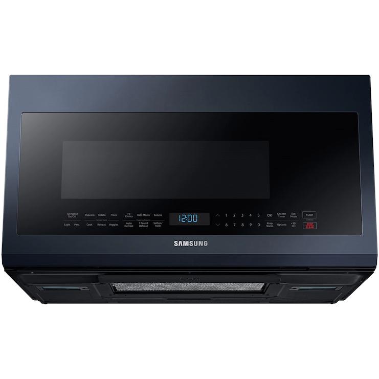 Samsung 30-inch, 1.2 cu.ft. Over-the-Range Microwave Oven with Sensor Cook ME21A706BQN/AC IMAGE 6