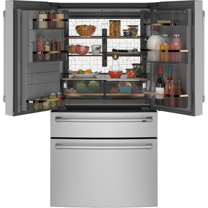 Café 36-inch, 22.3 cu.ft. Counter-Depth French 4-Door Refrigerator with Wi-Fi CXE22DP2PS1 IMAGE 5
