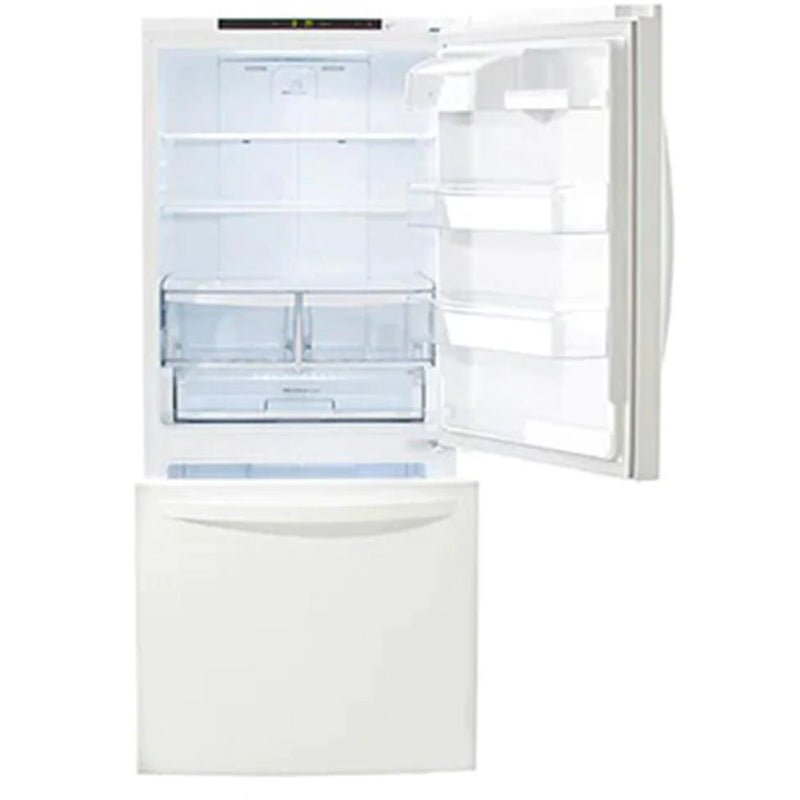 LG 30-inch, 22.1 cu.ft. Freestanding Bottom Freezer Refrigerator with Multi-Air Flow System LRDNS2200W IMAGE 2