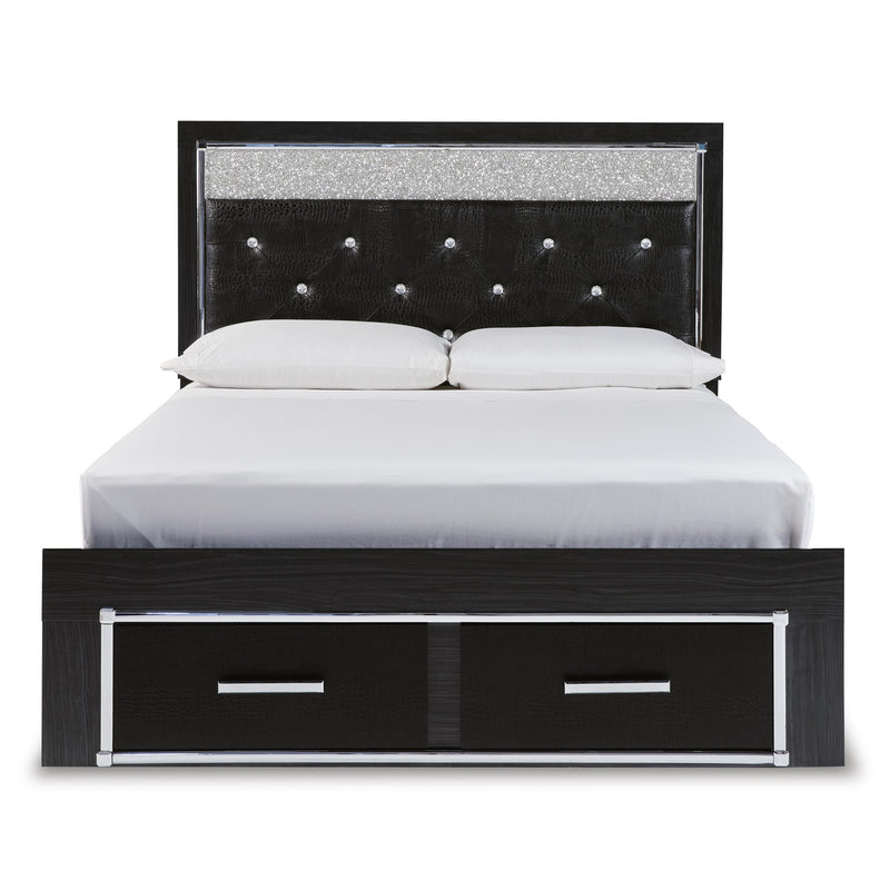 Signature Design by Ashley Kaydell Queen Upholstered Panel Bed with Storage B1420-157/B1420-54S/B1420-95/B100-13 IMAGE 2
