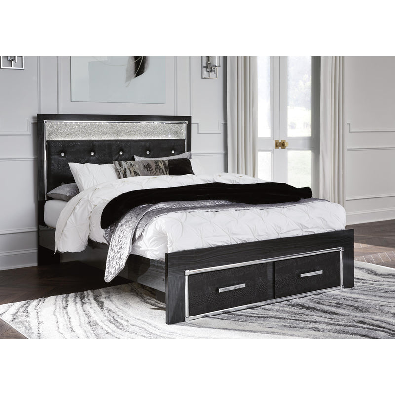 Signature Design by Ashley Kaydell Queen Upholstered Panel Bed with Storage B1420-157/B1420-54S/B1420-95/B100-13 IMAGE 5
