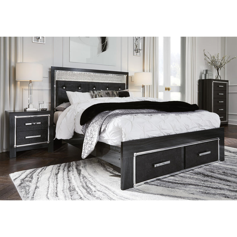 Signature Design by Ashley Kaydell Queen Upholstered Panel Bed with Storage B1420-157/B1420-54S/B1420-95/B100-13 IMAGE 7
