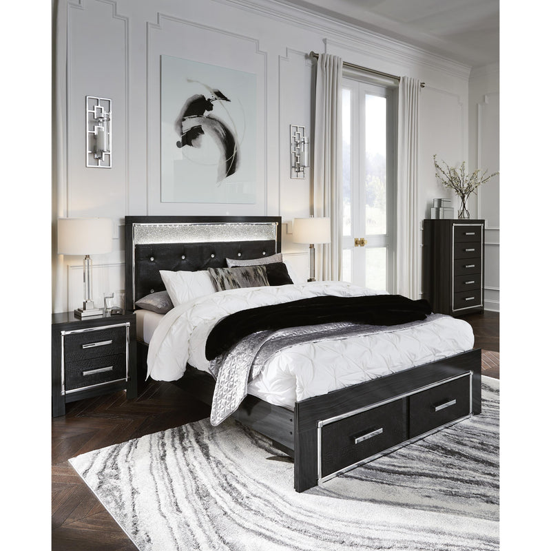 Signature Design by Ashley Kaydell Queen Upholstered Panel Bed with Storage B1420-157/B1420-54S/B1420-95/B100-13 IMAGE 8