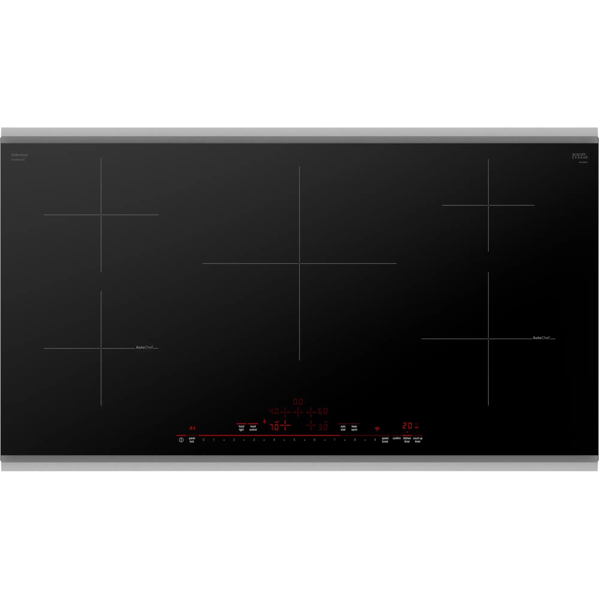 Bosch 36-inch Built-in Induction Cooktop with AutoChef® NIT8660SUC IMAGE 1