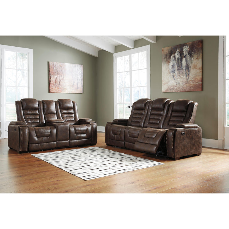 Signature Design by Ashley Game Zone Power Reclining Leather Look Loveseat 3850118C IMAGE 11