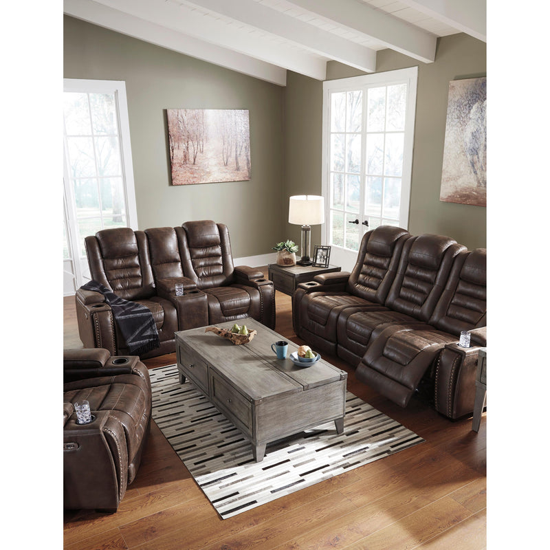 Signature Design by Ashley Game Zone Power Reclining Leather Look Loveseat 3850118C IMAGE 15