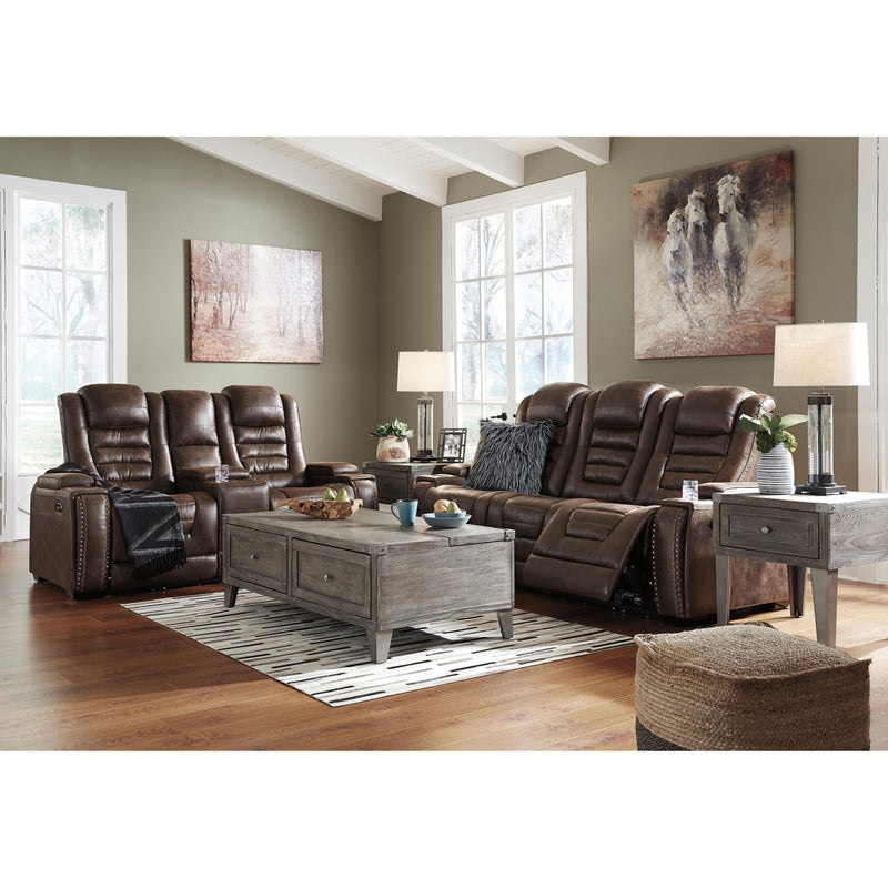 Signature Design by Ashley Game Zone Power Reclining Leather Look Loveseat 3850118C IMAGE 16