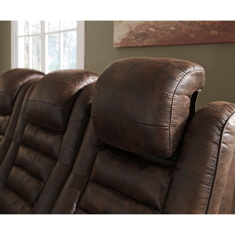 Signature Design by Ashley Game Zone Power Reclining Leather Look Loveseat 3850118C IMAGE 8