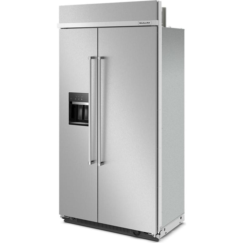 KitchenAid 42 inch 25.1 cu. ft. Built in Side by Side Refrigerator wi