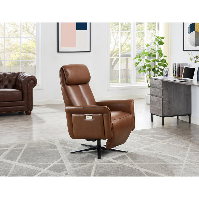 Amax Leather Tulip Power Swivel Leather Recliner 8001S-10PSB-1566A IMAGE 4