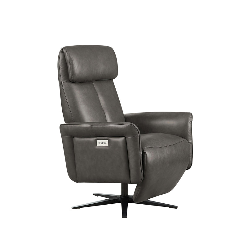 Amax Leather Tulip Power Swivel Leather Recliner 8001S-10PSB-5258 IMAGE 2