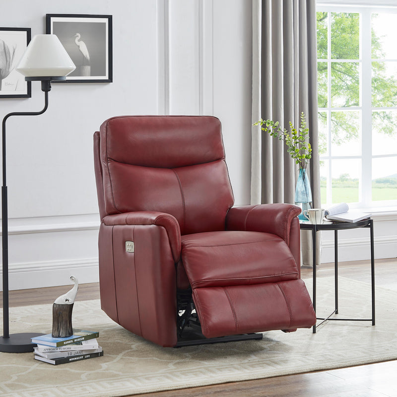 Amax Leather Columbia Power Leather Recliner 6915W-10P2-2169 IMAGE 4
