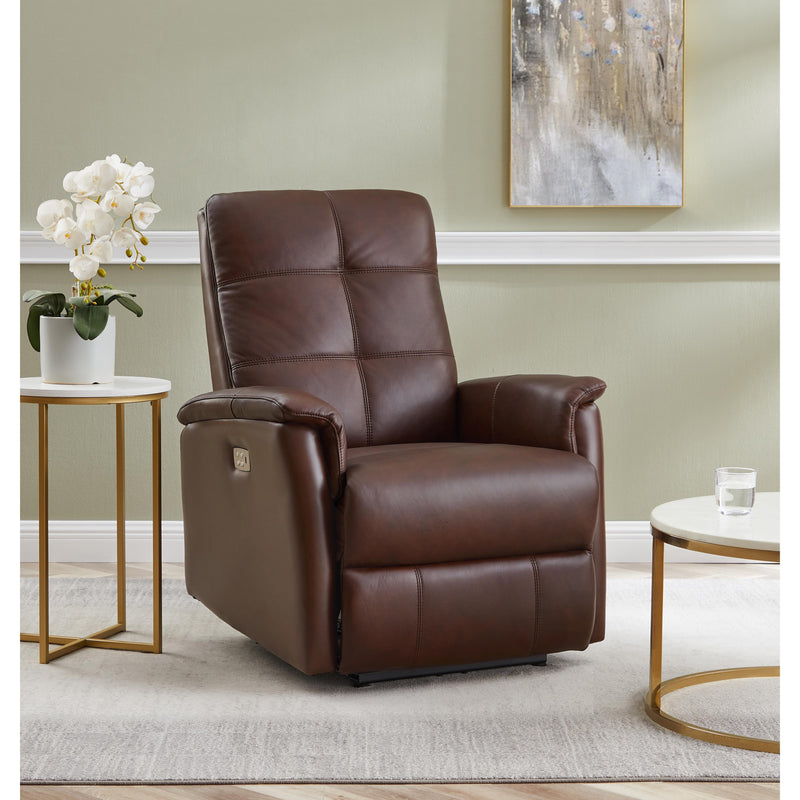 Amax Leather Benson Power Leather Recliner 6673W-10P2-2372 IMAGE 5