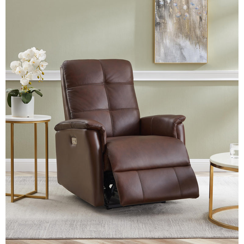 Amax Leather Benson Power Leather Recliner 6673W-10P2-2372 IMAGE 6