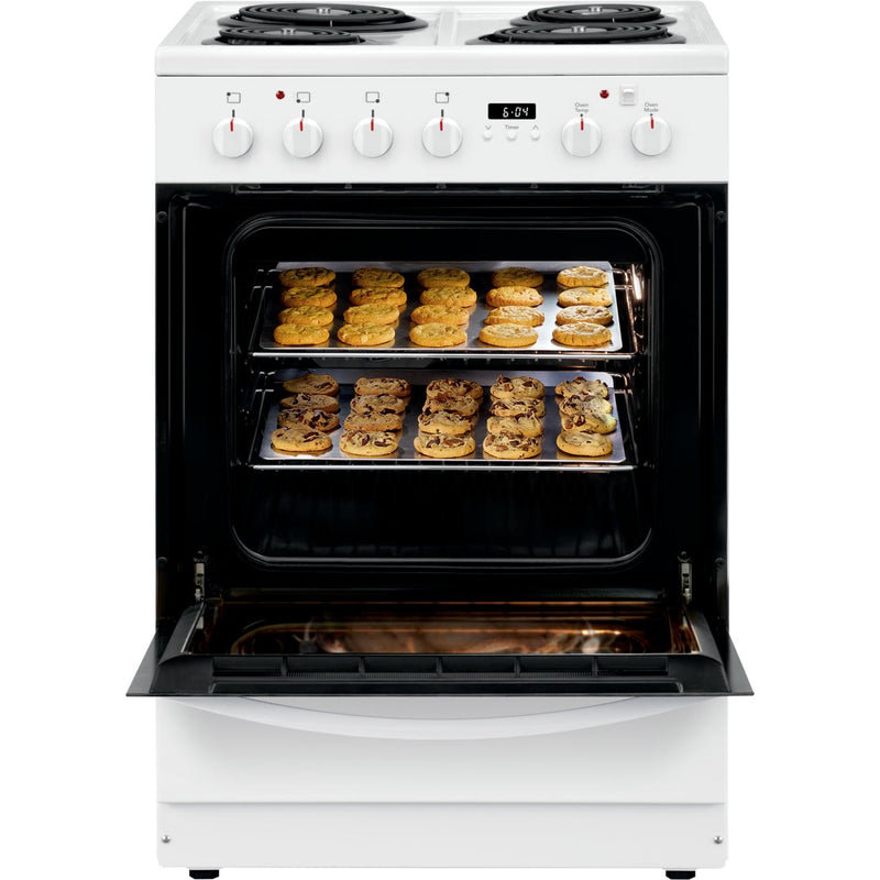 Frigidaire 24-inch Freestanding Electric Range with Convection Technology FCFC241CAW IMAGE 3