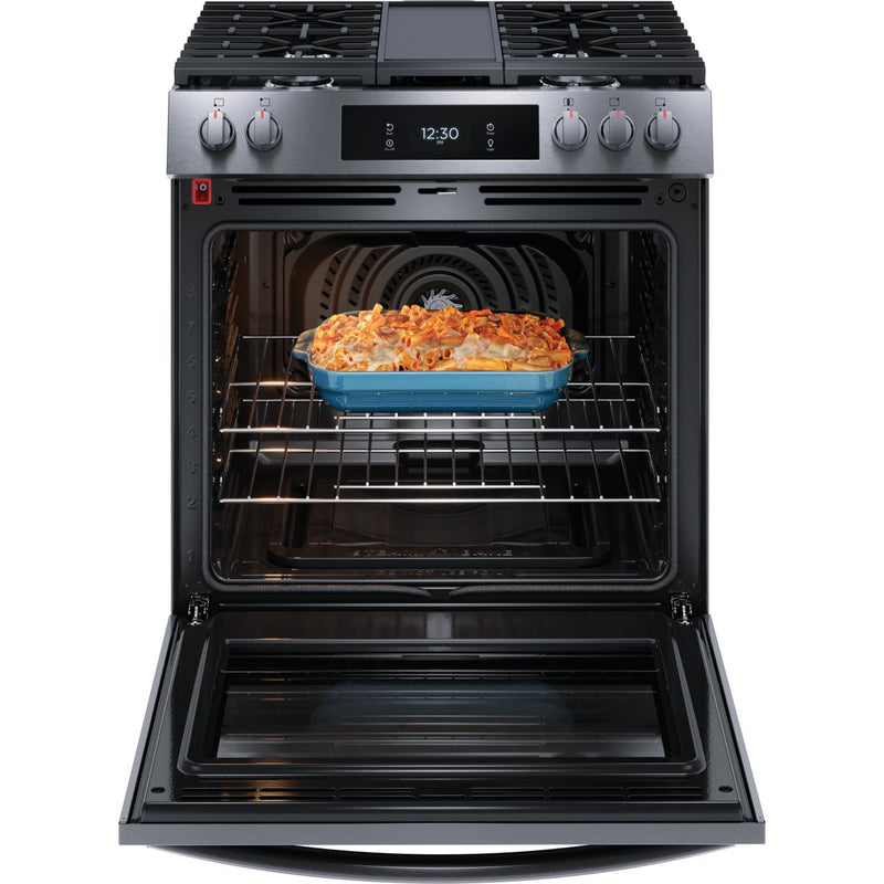 Frigidaire Gallery 30-inch Freestanding Gas Range with Convection Technology GCFG3060BD IMAGE 2