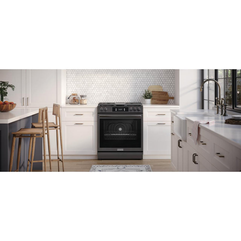Frigidaire Gallery 30-inch Freestanding Gas Range with Convection Technology GCFG3060BD IMAGE 8