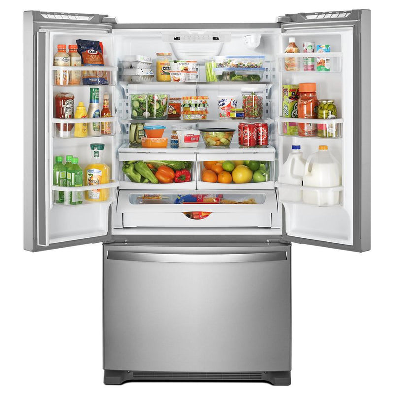 Whirlpool 33-inch, 22.1 cu. ft. Freestanding French 3-Door Refrigerator with Factory Installed Ice Maker WRFF5333PZ IMAGE 2
