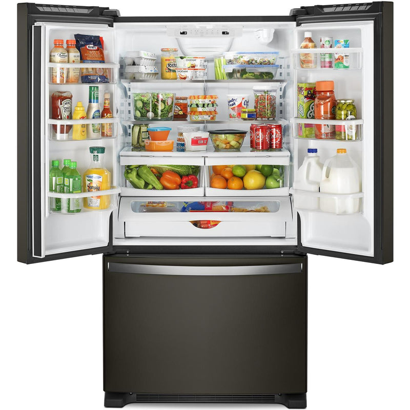 Whirlpool 33-inch, 22.1 cu. ft. Freestanding French 3-Door Refrigerator with Factory Installed Ice Maker WRFF5333PV IMAGE 3