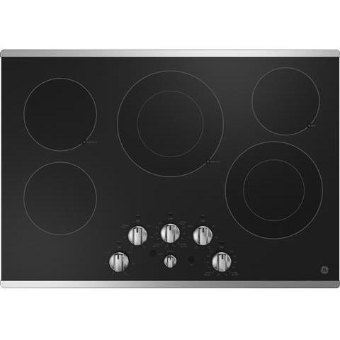 GE 30-inch Built-in Electric Cooktop JEP5030STSS IMAGE 1