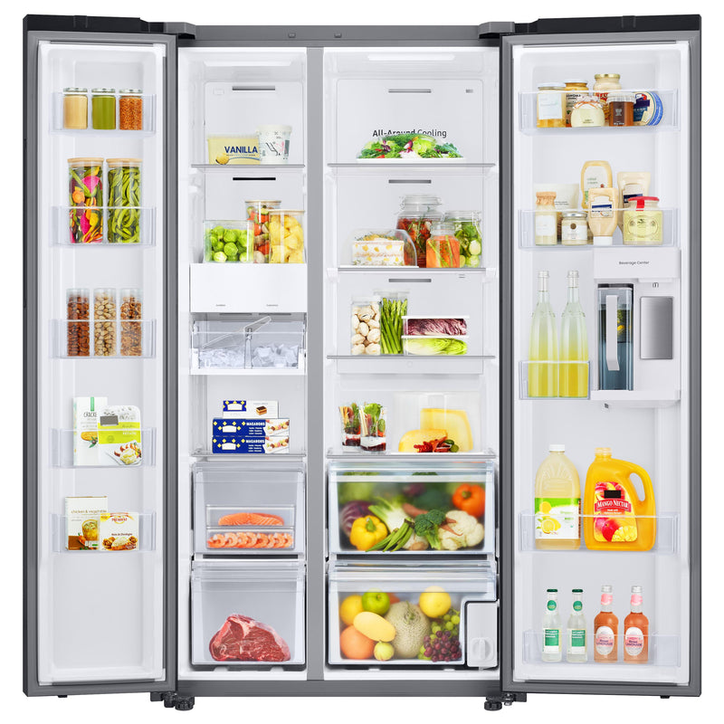 Samsung 36-inch, 22.6 cu. ft. Counter-Depth Side-by-Side Refrigerator with Beverage Center RS23CB760012AA IMAGE 3