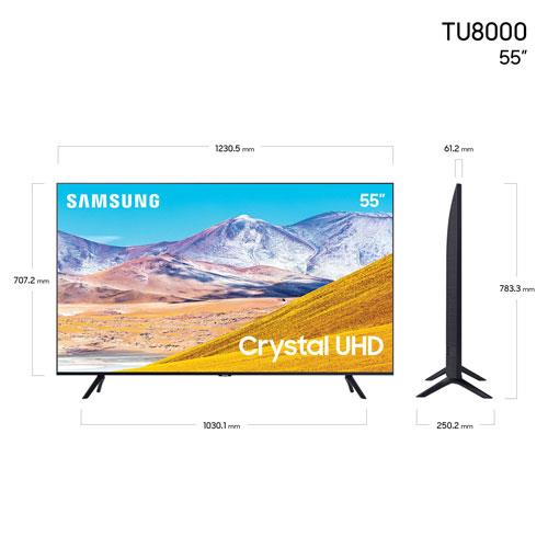 Samsung 55" TU8000 4K Crystal UHD HDR Smart TV-UN55TU8000