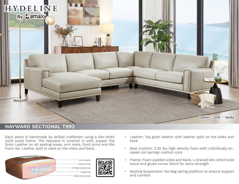 Hayward Sectional Leather Collection