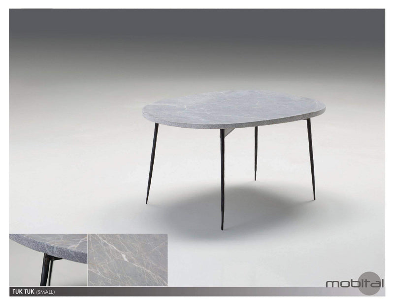 Mobital Coffee Table Small / Grey Tuk Tuk Coffee Table Spanish Nero Marble with Black Powder Coated Steel - Available in 2 Colours