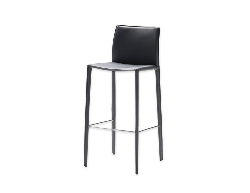 Mobital Counter Stool Black Zak Counter Stool Full Leather Wrap Set of 2 - Available in 3 Colours