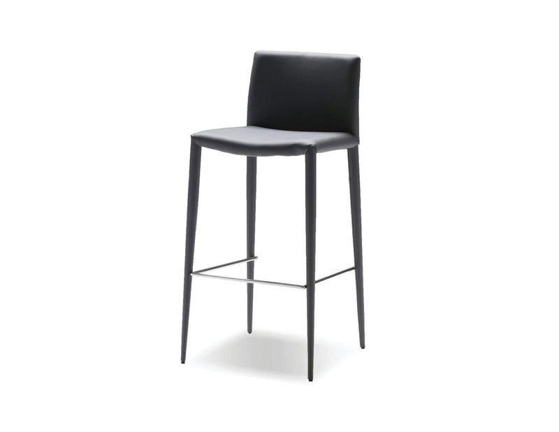 Mobital Counter Stool Grey Zeno Counter Stool Full Leatherette Wrap Set of 2