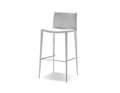 Mobital Counter Stool White Zeno Counter Stool Full Leatherette Wrap Set of 2