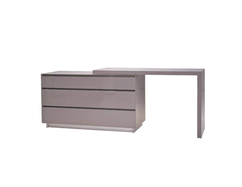 Mobital Dresser Light Grey Savvy Double Dresser High Gloss Light Grey - Available in 2 Colours