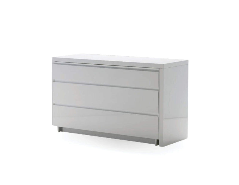 Mobital Dresser White Savvy Double Dresser High Gloss Light Grey - Available in 2 Colours