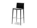 Pending - Mobital Bar Stool Black Zeno Full Leatherette Wrap Bar Stool Set Of 2 - Available in 3 Colours